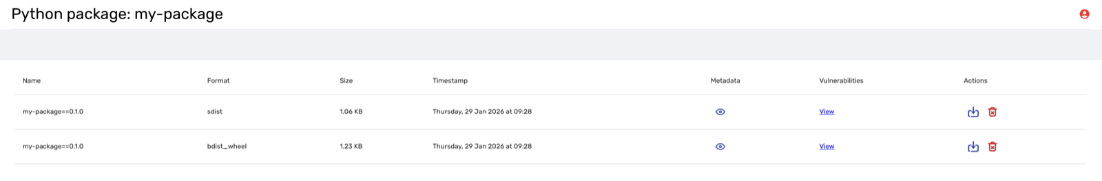 Python package successfully published to private PyPI on RepoForge.io